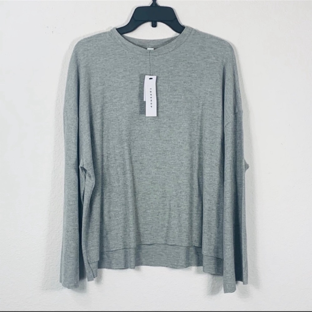 Topshop super soft ribbed pullover long sleeve knit sweater - Picture 3 of 10